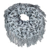 ผ้าพันคอทรงกลมอินฟินิตี้ - Warm Knit Infinity Scarf With Tassels