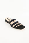 รองเท้าแตะส้นสูง   - Bling Beads Heeled Flats