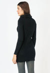 เสื้อไหมพรมคอเต่าทรงยาว No.8742- Basic Slim Turtleneck Long Sweater