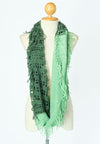 ผ้าพันคอไหมพรมทรงอินฟินิตี้ทูโทน - Warm Knit Infinity Scarf With Tassels