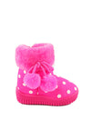 รองเท้าบูทกันหนาวสำหรับเด็ก - Girls Pokla Dot Insulated Fur Lining Snow Boots
