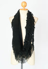ผ้าพันคอทรงอินฟินิตี้ - Warm Knit Infinity Scarf With Tassels