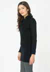 เสื้อไหมพรมคอเต่าทรงยาว No.8742- Basic Slim Turtleneck Long Sweater