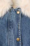เสื้อแจ๊คเก๊ตยีนส์ขนเฟอร์ - Regular Denim Jacket