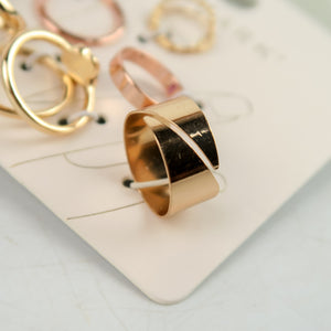 แหวนเซ็ต แหวนสแตนเลสสตีลเรียบหรู มีสไตล์ แหวนแฟชั่นผู้หญิง No.560