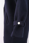 เสื้อโค้ทผ้าวูลกันหนาว   - Double-Breasted Woolen Coat with Belt