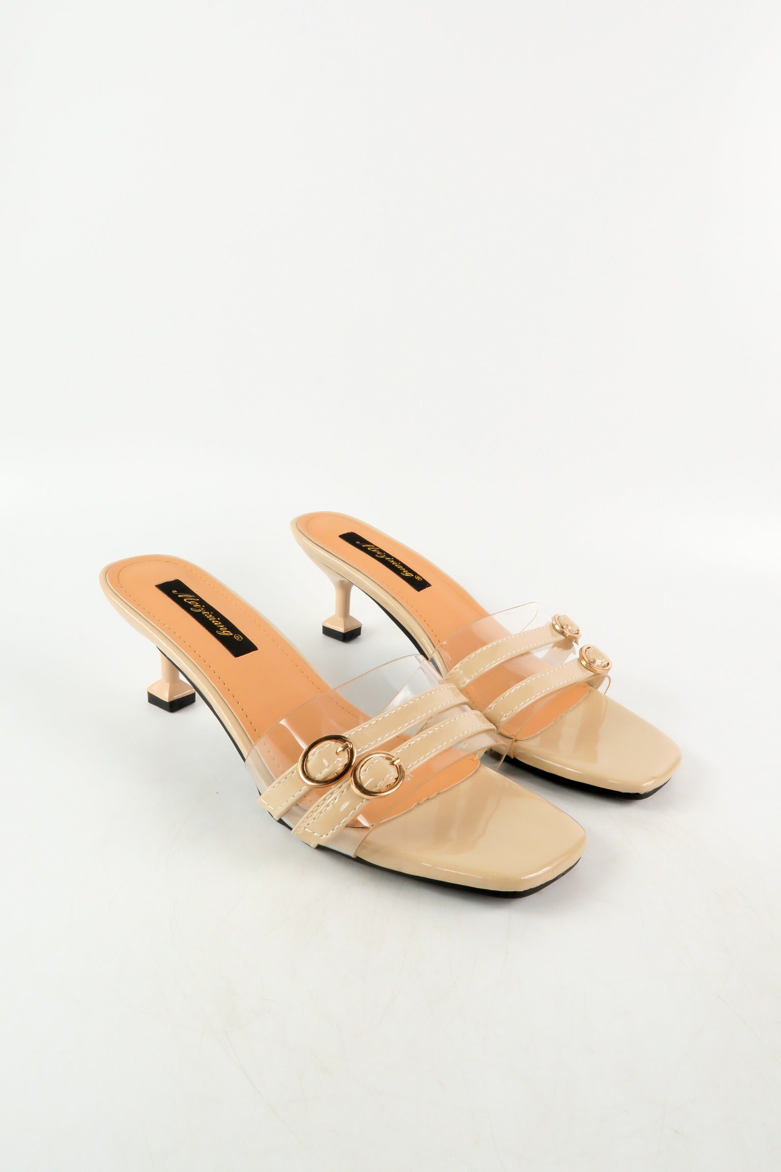 รองเท้าส้นเตี้ย   - Fashion Casual Polished Strap Sandal