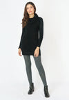 เสื้อไหมพรมคอเต่าทรงยาว No.8742- Basic Slim Turtleneck Long Sweater