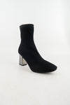 รองเท้าบูทแฟชั่นส้นสูง - Pointed Toe Mid Heel Ankle Boots