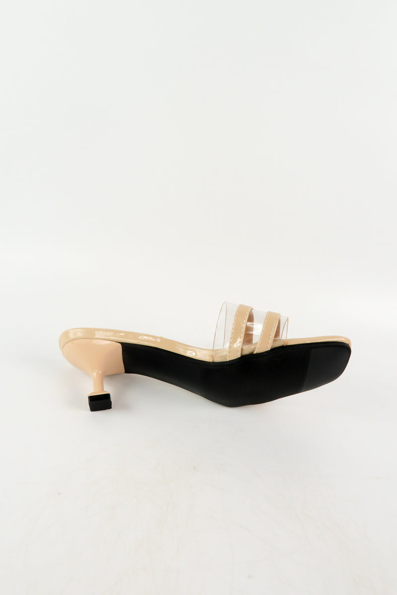 รองเท้าส้นเตี้ย   - Fashion Casual Polished Strap Sandal