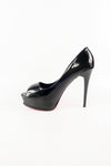 รองเท้าคัตชูเปิดหัว  - Glitter Open Toe Platform Pump Shoes