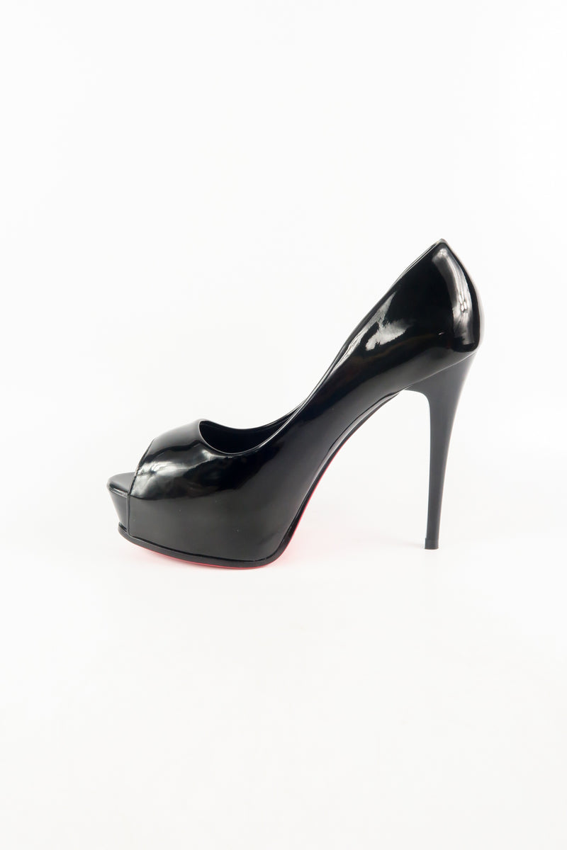 รองเท้าคัตชูเปิดหัว  - Glitter Open Toe Platform Pump Shoes