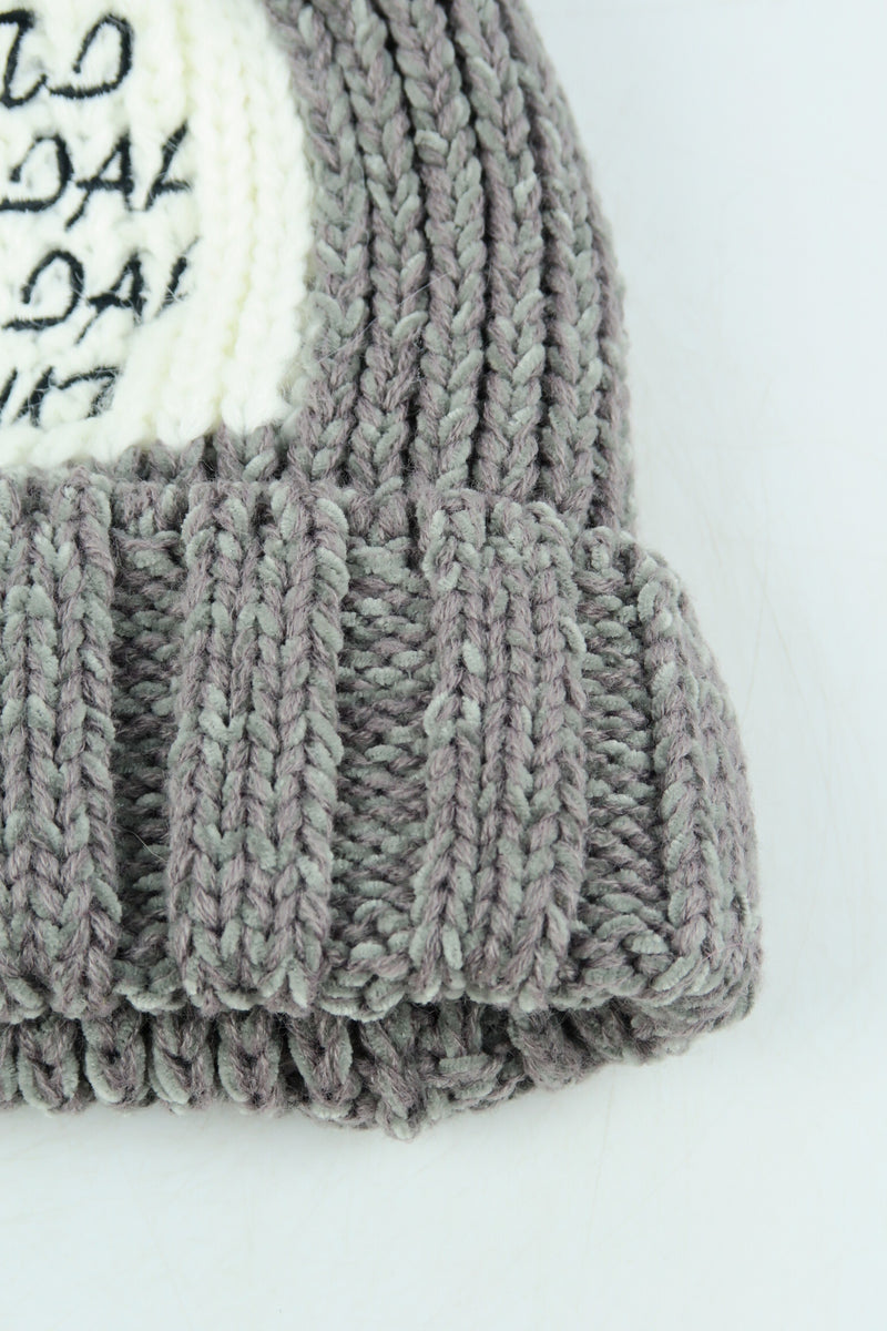 หมวกไหมพรมถักลายร่อง สำหรับกันหนาว - Stylish Unisex Knitted Beanie Hat
