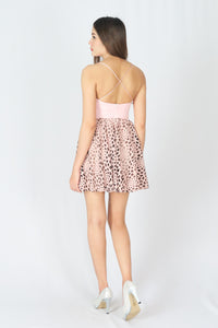เดรสสั้นสายเดี่ยวงานพร็อม - Spagetthi Strap Short Prom Mini Dress