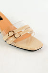 รองเท้าส้นเตี้ย   - Fashion Casual Polished Strap Sandal