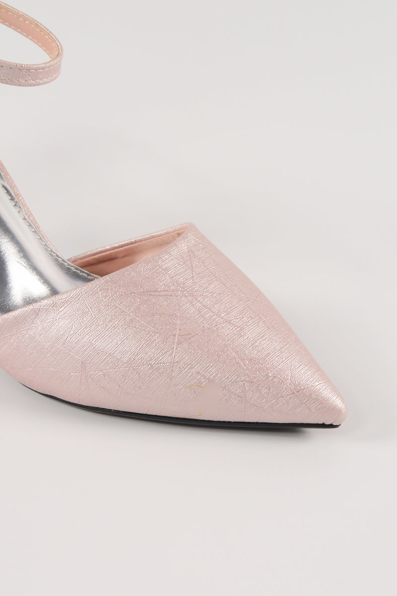 รองเท้าส้นสูงพร้อมสายรัดข้อเท้า - Modern Ankle Strap High Heels Pumps Shoes