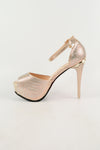 รองเท้าส้นสูงแฟชั่น เปิดหัว รัดส้น  - Evening Dress Platform Slingback Sandle