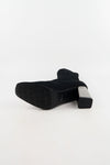 รองเท้าบูทแฟชั่นส้นสูง - Pointed Toe Mid Heel Ankle Boots