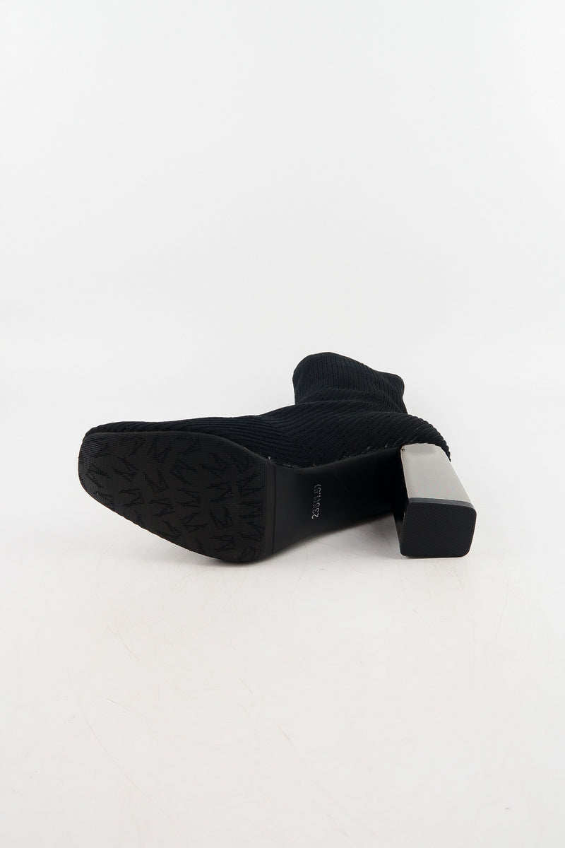 รองเท้าบูทแฟชั่นส้นสูง - Pointed Toe Mid Heel Ankle Boots