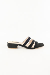 รองเท้าแตะส้นสูง   - Bling Beads Heeled Flats