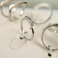 แหวนเซ็ต แหวน สแตนเลสสตีลเรียบหรู มีสไตล์ แหวนแฟชั่นผู้หญิง - No.558