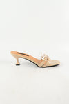 รองเท้าส้นเตี้ย   - Fashion Casual Polished Strap Sandal