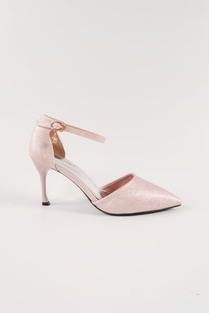 รองเท้าส้นสูงพร้อมสายรัดข้อเท้า - Modern Ankle Strap High Heels Pumps Shoes