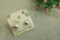 ต่างหูมุก - Round Stud White  Earrings
