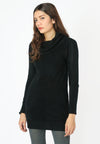 เสื้อไหมพรมคอเต่าทรงยาว No.8742- Basic Slim Turtleneck Long Sweater