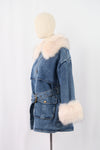 เสื้อแจ๊คเก๊ตยีนส์ขนเฟอร์ - Regular Denim Jacket