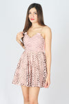 เดรสสั้นสายเดี่ยวงานพร็อม - Spagetthi Strap Short Prom Mini Dress