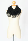 ผ้าพันคอทรงอินฟินิตี้ - Warm Knit Infinity Scarf With Tassels