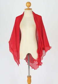 ผ้าพันคอชีฟองแบบพลีท - Pleated Chiffon Lightweight Wrap Scarf