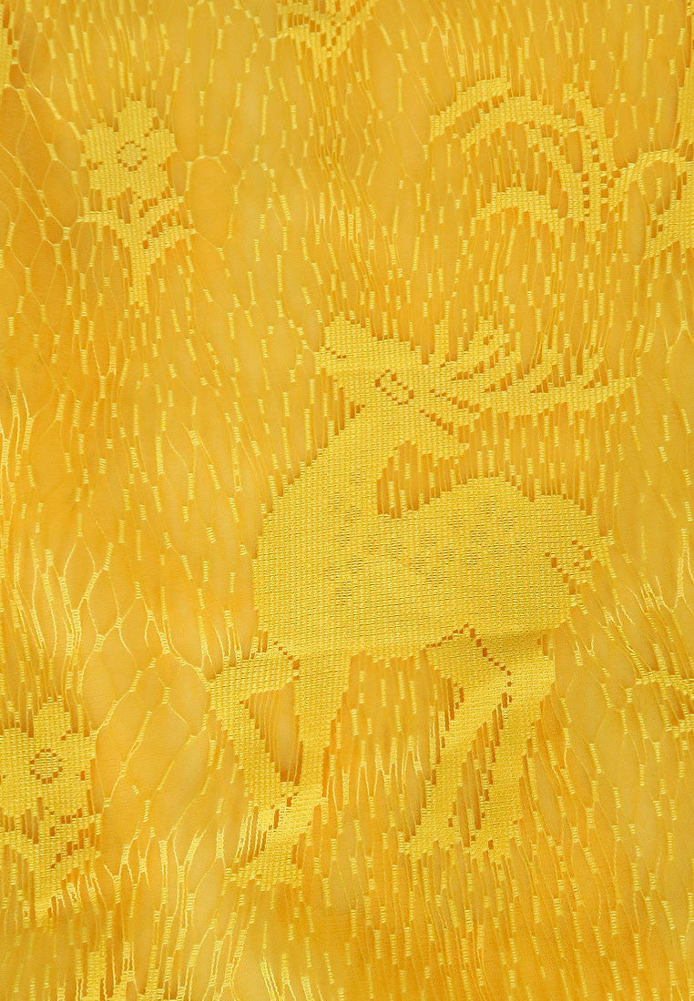 ผ้าพันคอซิลค์ - Reindeer Tassel Silk Shawl Scarf
