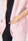 เสื้อคลุมไหมพรม -  Open Front Cable Knit Cardigan