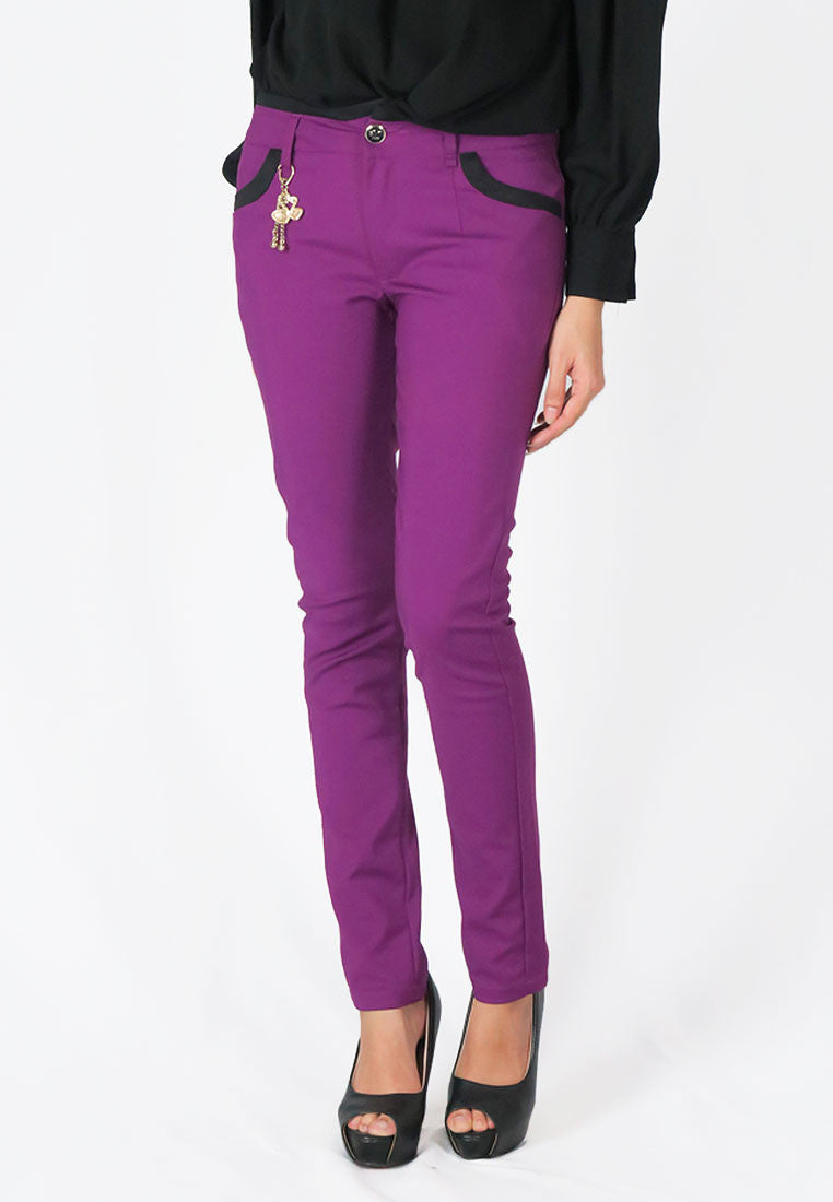 กางเกงขายาว - Midrise Slim Pant