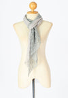 ผ้าพันคอปักลายผสมลายถัก - Shawl Lace Embroidered Scarf