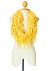 ผ้าพันคอซิลค์ - Reindeer Tassel Silk Shawl Scarf