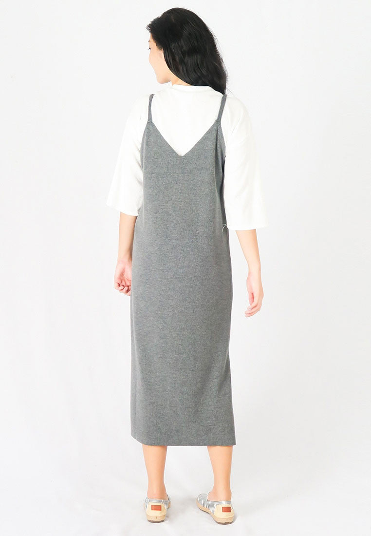 เดรสสายเดี่ยวยาว - Casual Oversize Maxi Dress