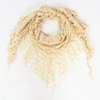 ผ้าพันคอคลุมไหล่ - Double-layer Triangle Scarf - Square Ladies