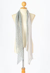 ผ้าพันคอปักลายผสมลายถัก - Shawl Lace Embroidered Scarf