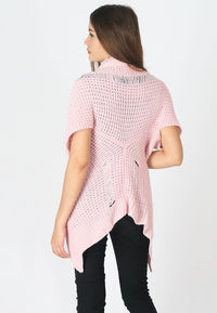 เสื้อคลุมไหมพรม -  Open Front Cable Knit Cardigan