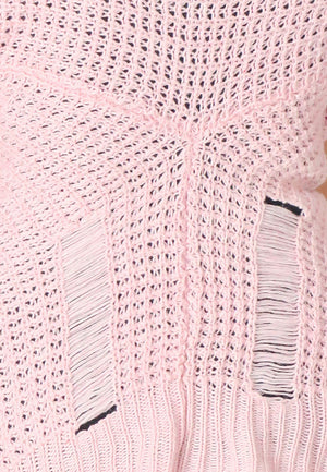 เสื้อคลุมไหมพรม -  Open Front Cable Knit Cardigan
