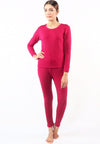ชุดลองจอห์นฮีทเท็คคอกลม L014 - Round Neck Thermal Winter Heattech Long Johns