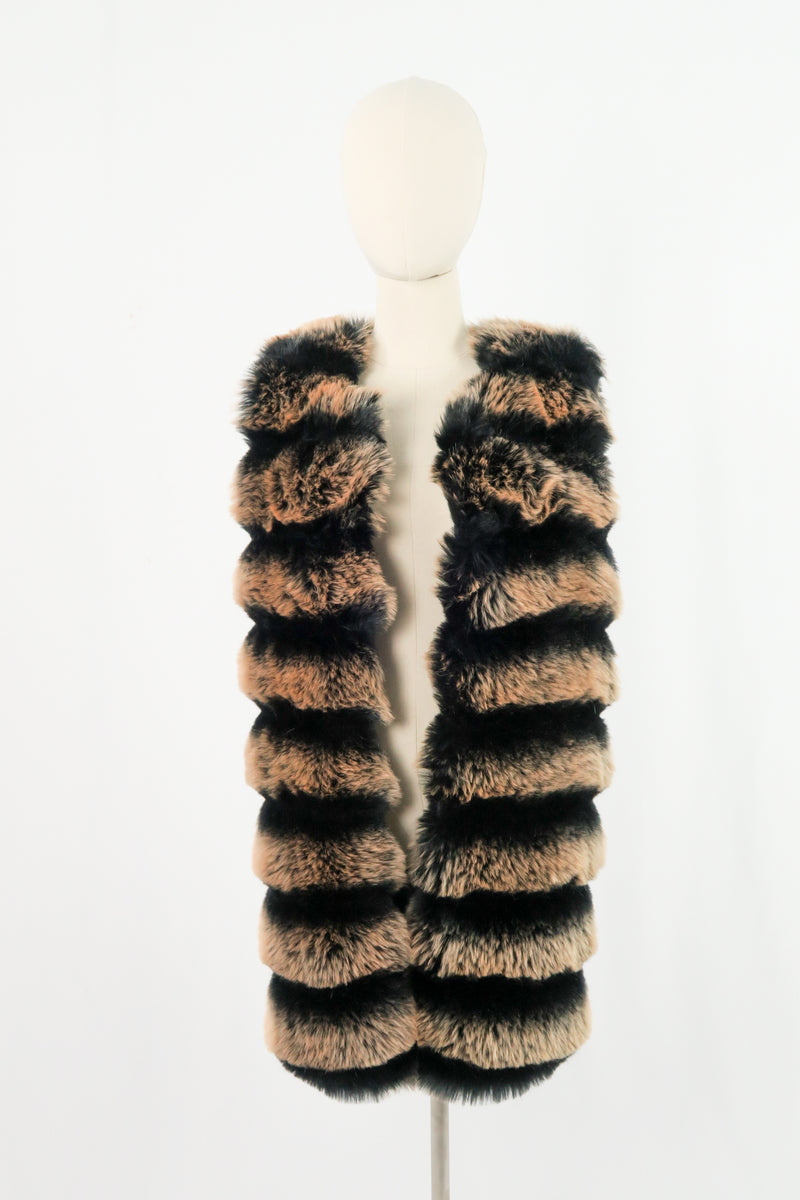 เสื้อกั๊กขนเฟอร์ - Faux Fox Fur Vest