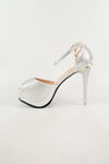 รองเท้าส้นสูงแฟชั่น เปิดหัว รัดส้น  - Evening Dress Platform Slingback Sandle