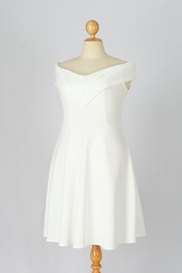 ชุดเดรส Off-Shoulder Fit & Flare - Love Off The Shoulder Fit & Flare Dress
