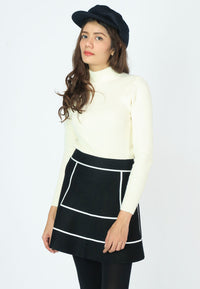 เสื้อไหมพรมคอเต่าแขนยาว - Korean Thick Turtleneck Sweater (T-076)