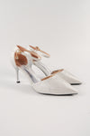 รองเท้าส้นสูงพร้อมสายรัดข้อเท้า - Modern Ankle Strap High Heels Pumps Shoes