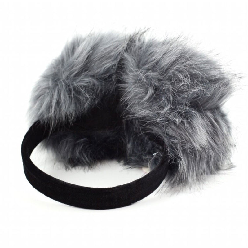 ที่ปิดหูแบบพับได้ ขนาด 5'' - Large Foldable Faux Fur Earmuffs